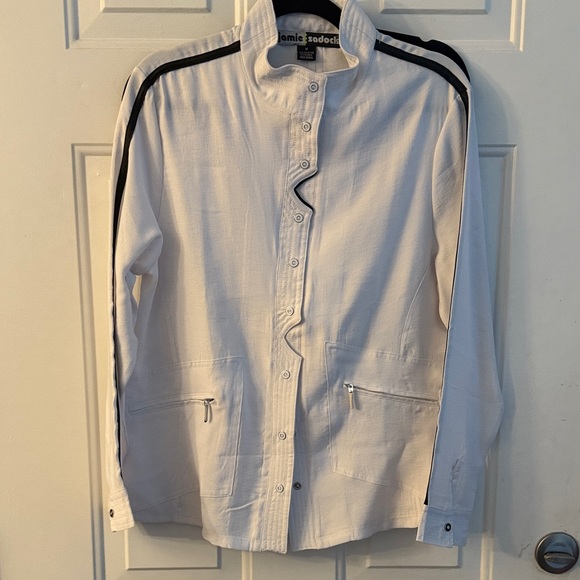 jamie sadock Jackets & Blazers - Jamie Saddock Justine jacket Black & White NWOT. Hardware covered for protection